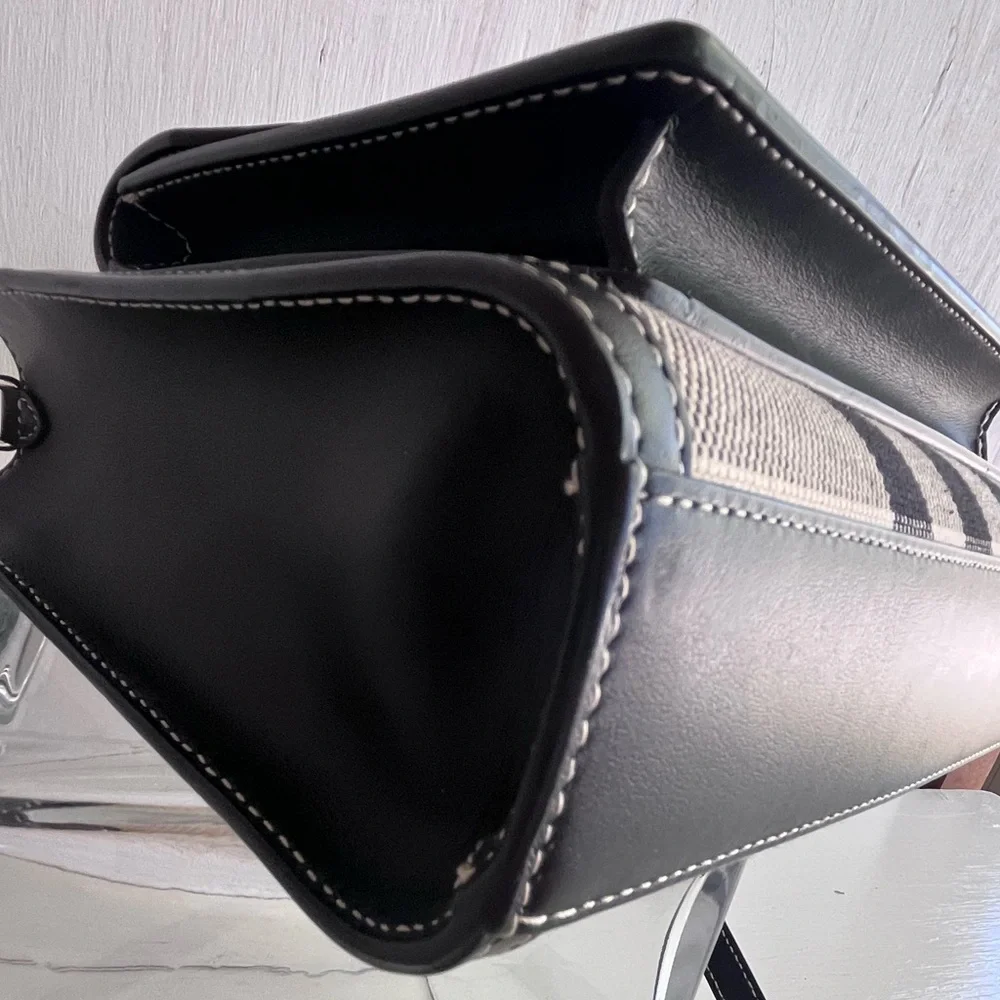 BURBERRY Check Jacquard Pocket Bag - Picture 7 of 17